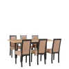 Stoły Z Krzesłami>DREWMIX Stół rozkładany z tapicerowanymi krzesłami do jadalni GROTTO