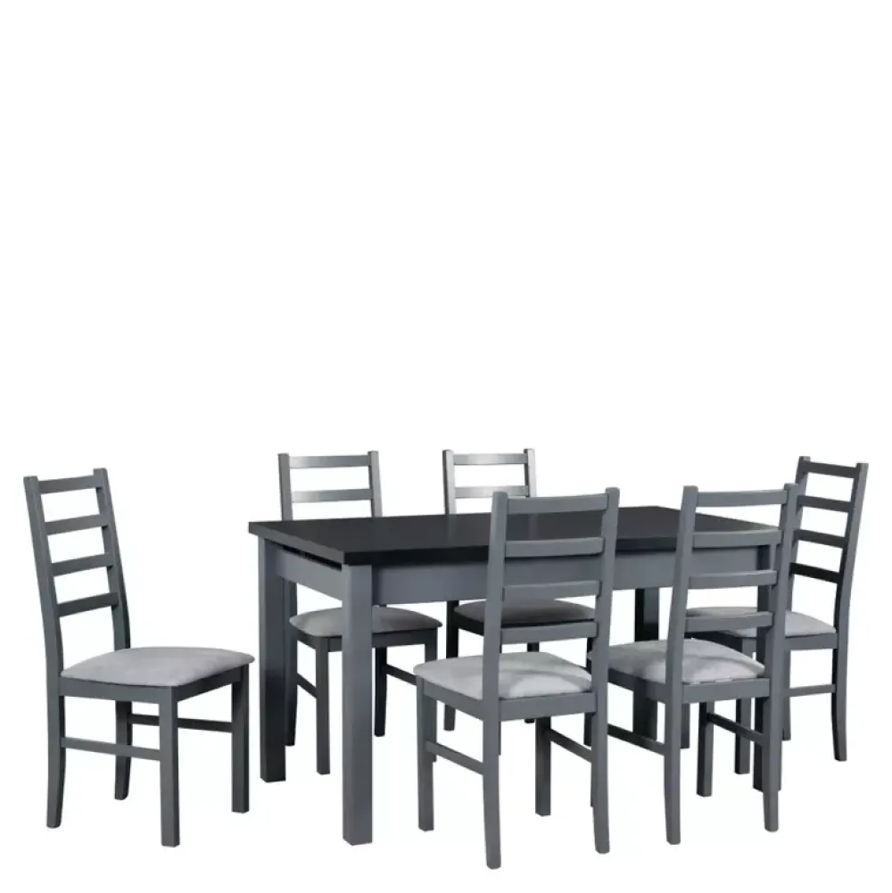 Stoły Z Krzesłami>DREWMIX Stół z krzesłami w industrialnym stylu NESTO