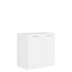 Meble Kuchenne>Lempert Stojąca szafka kuchenna biały mat 80 cm SNOW