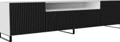 Szafki Rtv></noscript>Arton Stojąca szafka RTV 200 cm do salonu pod telewizor TAVIO biały czarny
