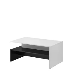 Ławy I Stoliki>Helvetia Stolik kawowy biały z czarnym BARRET