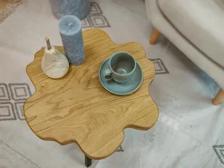 Ławy I Stoliki></noscript>BROMARKT Stolik kawowy dębowy CLOVER olejowane drewno dębowe