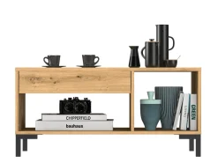 Ławy I Stoliki></noscript>ML Meble Stolik kawowy drewniany 60x100 cm NEVIO dąb artisan