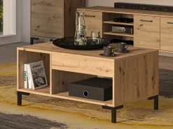 Ławy I Stoliki></noscript>ML Meble Stolik kawowy drewniany 60x100 cm NEVIO dąb artisan