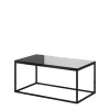 Ławy I Stoliki>Helvetia Stolik kawowy loft LUNO czarny połysk
