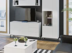 Ławy I Stoliki></noscript>GiB Meble Stolik kawowy loft QUARTE biały