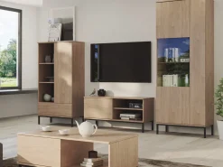 Ławy I Stoliki></noscript>GiB Meble Stolik kawowy loft QUARTE dąb hikora