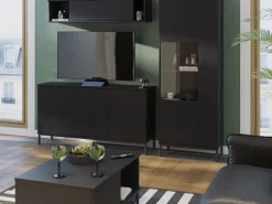 Ławy I Stoliki></noscript>GiB Meble Stolik kawowy loft QUARTE czarny