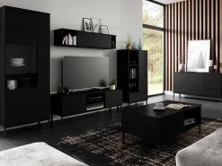 Ławy I Stoliki></noscript>GiB Meble Stolik kawowy loft QUARTE czarny