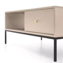 Ławy I Stoliki></noscript>PIASKI Stolik kawowy na metalowych nogach MONTI beż