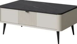 Zestawy Mebli Do Salonu|Ławy I Stoliki>JUREK Stolik kawowy na nóżkach z szufladą do salonu MIREL 100x60 cm