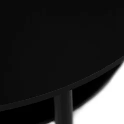 Ławy I Stoliki></noscript>MEBEL ELITE Stolik kawowy okrągły do salonu 60 cm czarny PAVIO