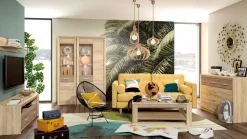 Zestawy Mebli Młodzieżowych|Ławy I Stoliki></noscript>ML Meble Stolik kawowy z półką do salonu 115x46 cm CASTEL dąb sonoma