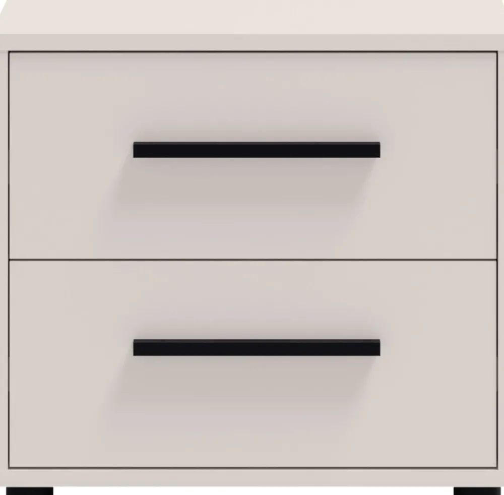 Meble Dla Dzieci|Meble Młodzieżowe>GiB Meble Stolik nocny do sypialni z szufladami 51 cm MAXIDO kaszmir