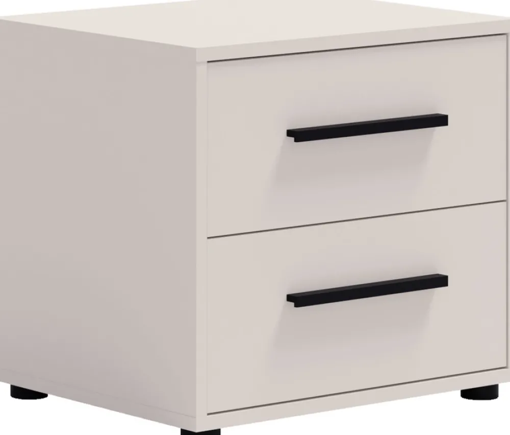 Meble Dla Dzieci|Meble Młodzieżowe>GiB Meble Stolik nocny do sypialni z szufladami 51 cm MAXIDO kaszmir