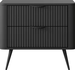 Meble Dla Dzieci|Zestawy Mebli Do Sypialni></noscript>LASKI Stolik nocny do sypialni nowoczesny LEONTE czarny