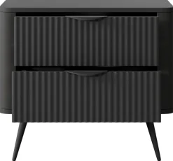 Meble Dla Dzieci|Zestawy Mebli Do Sypialni></noscript>LASKI Stolik nocny do sypialni nowoczesny LEONTE czarny