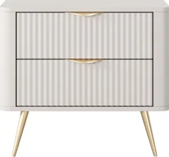 Meble Dla Dzieci|Meble Młodzieżowe></noscript>LASKI Stolik nocny do sypialni nowoczesny LEONTE kaszmir