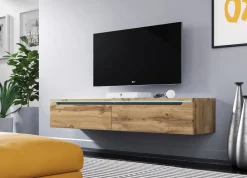 Szafki Rtv>BRATEX Stolik rtv dąb wotan 140 cm DONA