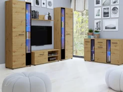 Szafki Rtv>Meblohand Stolik RTV do salonu pod telewizor CUBE XL dąb artiasan dąb artisan