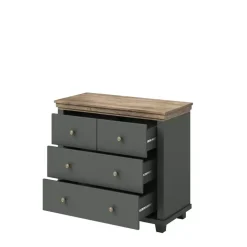 Zestawy Mebli Do Sypialni|Komody></noscript>Helvetia Stylowa komoda z szufladami IVORIA zielona