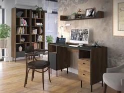 Biurka></noscript>DOLMAR Stylowe biurko z dwiema szufladami 135 cm PINNACLE