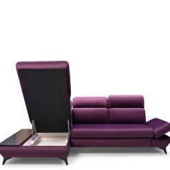 Meble Dla Dzieci|Narożniki>LASKI Stylowy narożnik rozkładany z półką i regulowanymi zagłówkami HERKULES