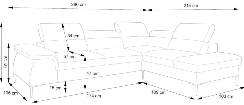 Narożniki>PIASKI Stylowy niebieski narożnik z funkcją spania BLOOM
