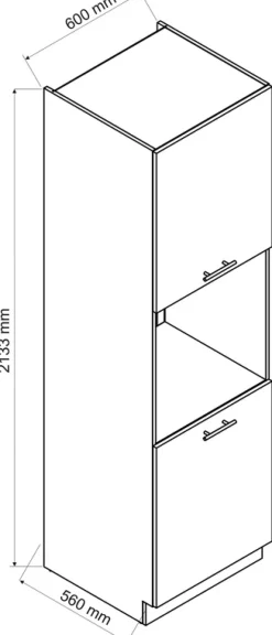 Meble Kuchenne|Szafki></noscript>Stolkar Słupek do zabudowy piekarnika 60 cm BRIT cichy domyk