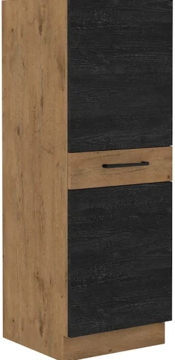 Meble Kuchenne>Lempert Słupek kuchenny z szufladami 50 cm VIKI ciemne drewno