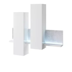 Zestawy Mebli Do Salonu|Szafki Wiszące>Helvetia Słupki wiszące do salonu TABU beton Colorado