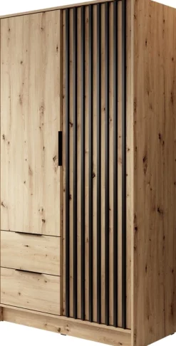 Meble Młodzieżowe|Zestawy Mebli Do Przedpokoju>PIASKI Szafa 105 cm dąb artisan KELLY