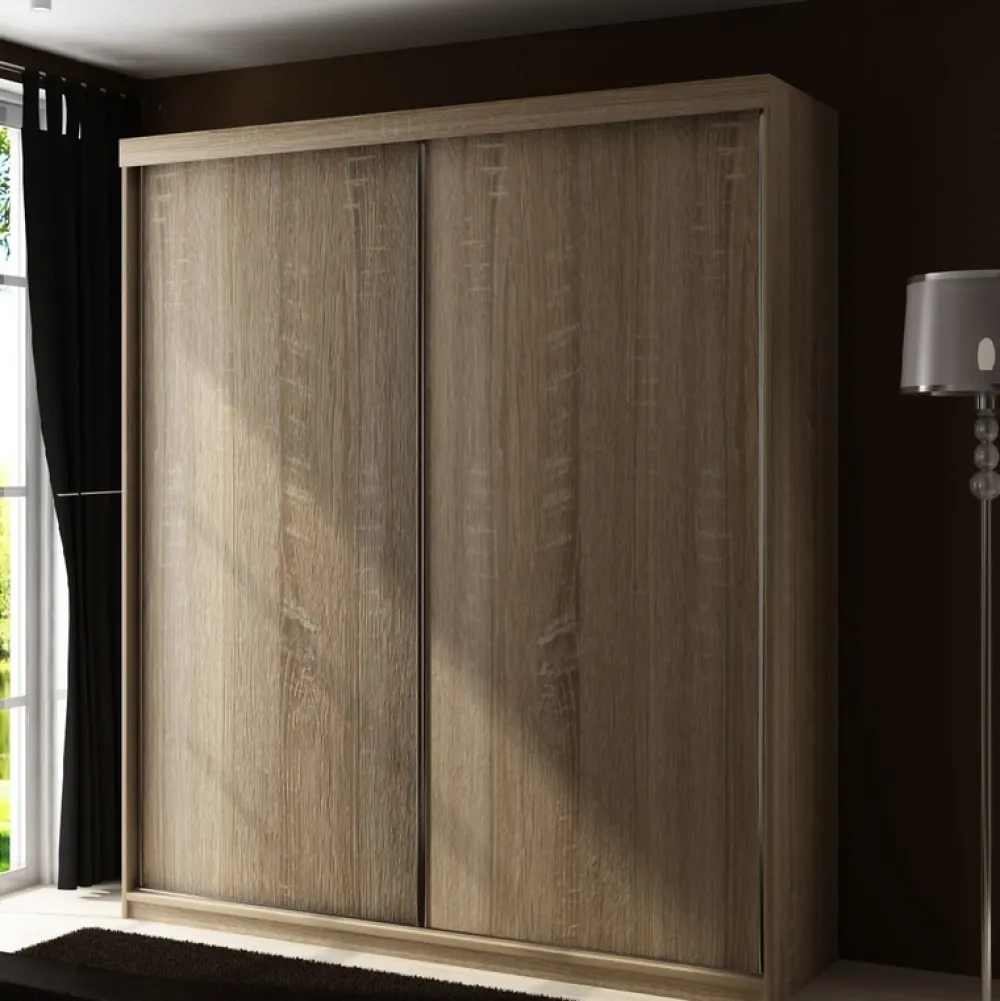 Zestawy Mebli Do Przedpokoju|Szafy Do Przedpokoju>KIER Szafa 150 cm dwudrzwiowa do przedpokoju TARO dąb sonoma