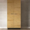 Szafy Dwudrzwiowe|Szafy Młodzieżowe>ML Meble Szafa 92 cm uchylna do salonu MONELLI dąb stylowy