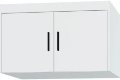 Meble Dla Dzieci|Zestawy Mebli Do Przedpokoju></noscript>Lempert Szafa 90 cm z lustrem i nadstawką do sypialni KUBA biały