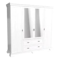 Zestawy Mebli Do Sypialni|Zestawy Mebli Do Salonu>GAŁA MEBLE Szafa biała z lustrami KOLONIA sosna andersen