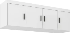 Garderoby|Meble Młodzieżowe></noscript>Lempert Szafa czterodrzwiowa 176 cm do garderoby z nadstawką KUBA biały