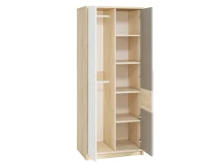 Zestawy Mebli Młodzieżowych|Szafy Młodzieżowe>ML Meble Szafa do pokoju młodzieżowego w stylu skandynawskim 80 cm DROP