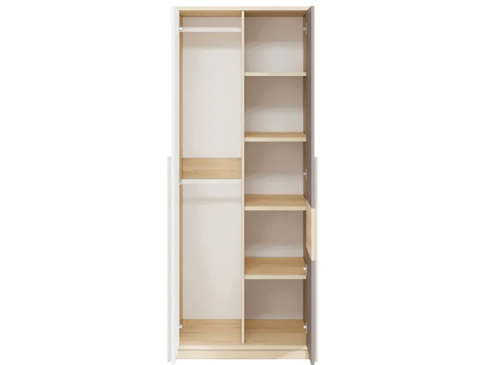 Zestawy Mebli Młodzieżowych|Szafy Młodzieżowe>ML Meble Szafa do pokoju młodzieżowego w stylu skandynawskim 80 cm DROP