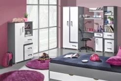 Zestawy Mebli Młodzieżowych|Szafy Dwudrzwiowe>DOMEL Szafa do pokoju młodzieżowego z szufladą APETITO