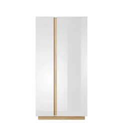 Meble Młodzieżowe|Zestawy Mebli Do Przedpokoju>LASKI Szafa do salonu biała połysk 96 cm LINDA