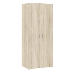 Szafy Otwierane>INTER MEBLE Szafa do sypialni 74 cm dwudrzwiowa z drążkiem BARENA dąb sonoma