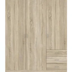 Zestawy Mebli Do Przedpokoju|Szafy Trzydrzwiowe></noscript>INTER MEBLE Szafa do sypialni 146 cm z szufladami GENTIO trzydrzwiowa dąb sonoma