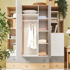 Zestawy Mebli Młodzieżowych|Szafy Dwudrzwiowe>MEBLAR Szafa dwudrzwiowa 80 cm młodzieżowa PATHE