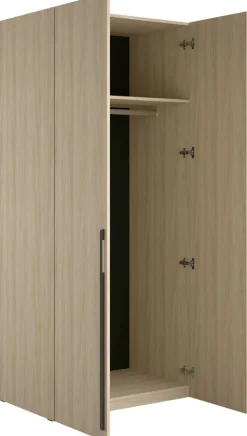 Garderoby|Szafy Modułowe>MEBLOSIEK Szafa dwudrzwiowa do przedpokoju 110 cm BARCELI dąb barista