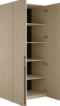 Garderoby|Szafy Modułowe></noscript>MEBLOSIEK Szafa dwudrzwiowa do przedpokoju 110 cm BARCELI dąb barista