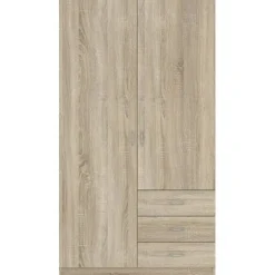 Meble Młodzieżowe|Szafy Dwudrzwiowe>INTER MEBLE Szafa dwudrzwiowa do sypialni GENTIO dąb sonoma