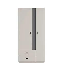 Meble Młodzieżowe|Zestawy Mebli Do Przedpokoju>MEBLAR Szafa dwudrzwiowa do sypialni 90 cm kaszmir AGRA