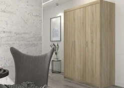 Garderoby|Meble Młodzieżowe></noscript>Lempert Szafa modułowa 133 cm do przedpokoju KUBA dąb sonoma