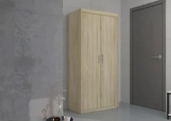 Garderoby|Meble Młodzieżowe></noscript>Lempert Szafa modułowa do salonu dwudrzwiowa KUBA dąb sonoma